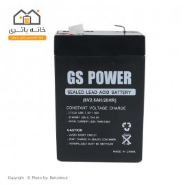 باتری سیلد اسید 6 ولت 2.8 آمپر جی اس پاور GS power