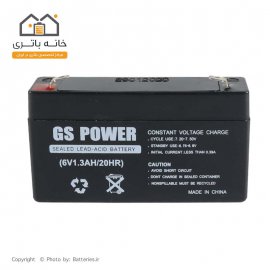باتری سیلد اسید 6 ولت 1.3 آمپر جی اس پاور GS power