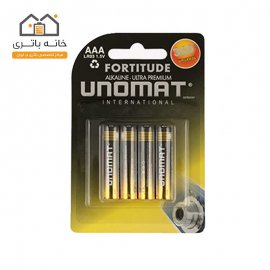 باتری نیم قلمی یونومات مدل Alkaline Ultra Premium بسته 4عددی