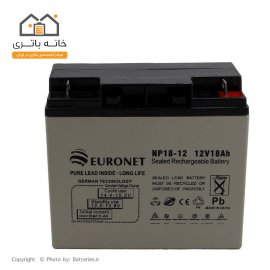 باتری خشک 12 ولت 18 آمپر یورونت (euronet)