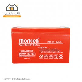 باتری  6 ولت 7 آمپر موریسل (Moricell) تولید 2021