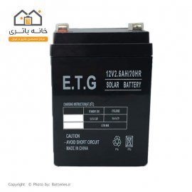 باتری سیلد اسید 12 ولت 2.6 آمپر ای تی جی ETG