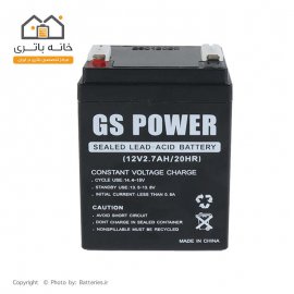 باتری سیلد اسید 12 ولت 2.7 آمپر جی اس پاور GS Power